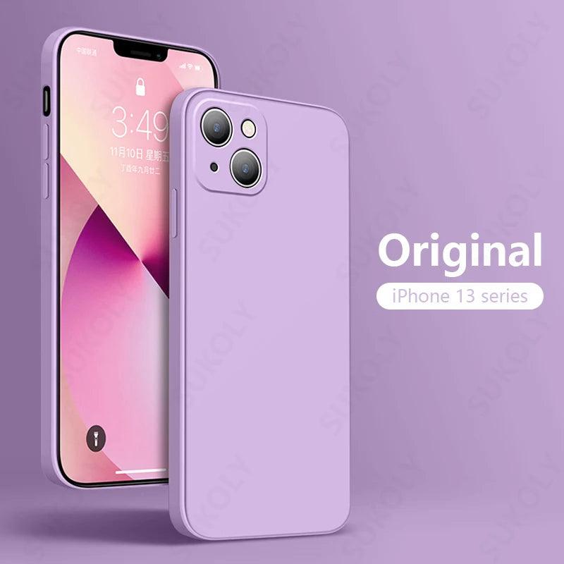 Luxury Liquid Silicone Case for iPhone Full Protection Series