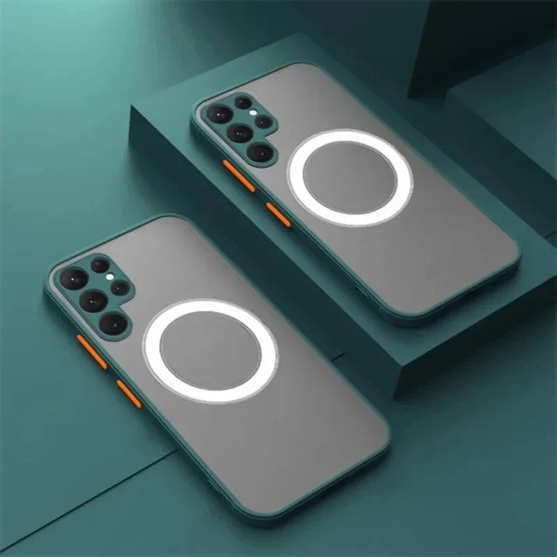 For Magsafe Magnetic Phone Case For Samsung Galaxy S26 S25 S24 S23 S22 S21 Ultra Plus FE Edge A56 A36 A17 A37 A57 5G Ultra Funda