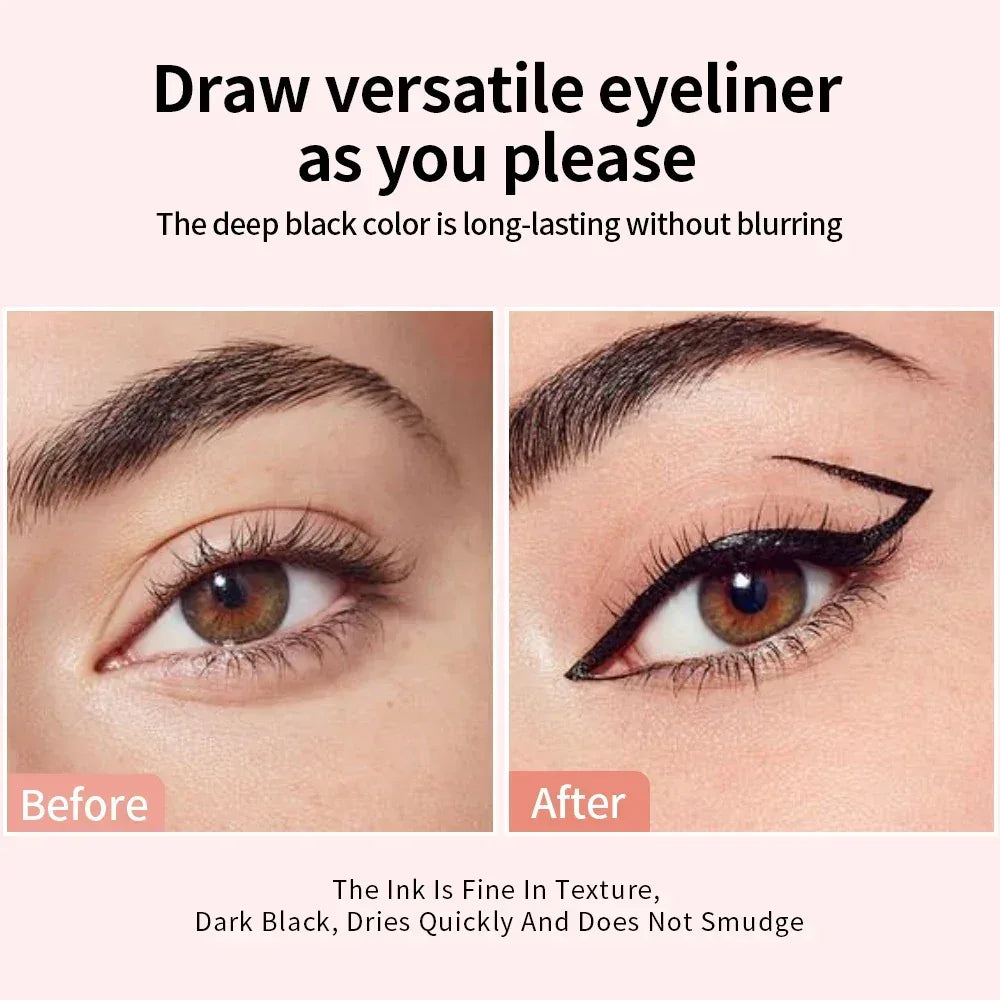 1PC eyeliner pen waterproof, fast drying, durable, smooth and easy to color, creating natural eye makeup - Urbizia