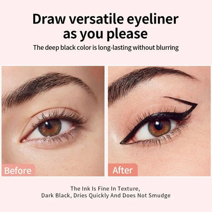 1PC eyeliner pen waterproof, fast drying, durable, smooth and easy to color, creating natural eye makeup - Urbizia