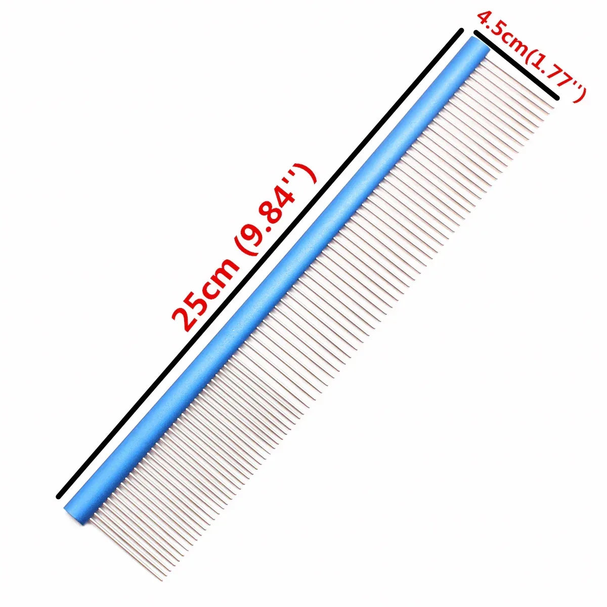 Pet Grooming Combs Aluminum Alloy Brush For Dogs Boundary Knot Massage Tools Professional Salon Cat Hair Cleaning Crescent Combs - Urbizia
