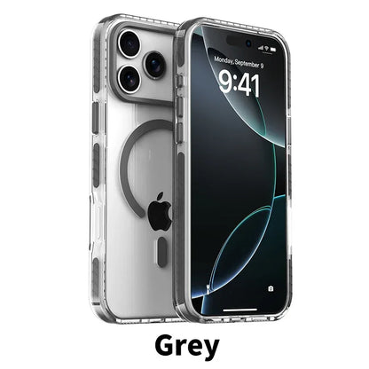 MagSafe Clear Case with PE Striped Border for iPhone
