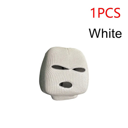 Universal Car Headrest Cover Funny Car Seat Face Mask Ski Mask Wrap Protection Vehicle Front Head Rest Protectors Accessories