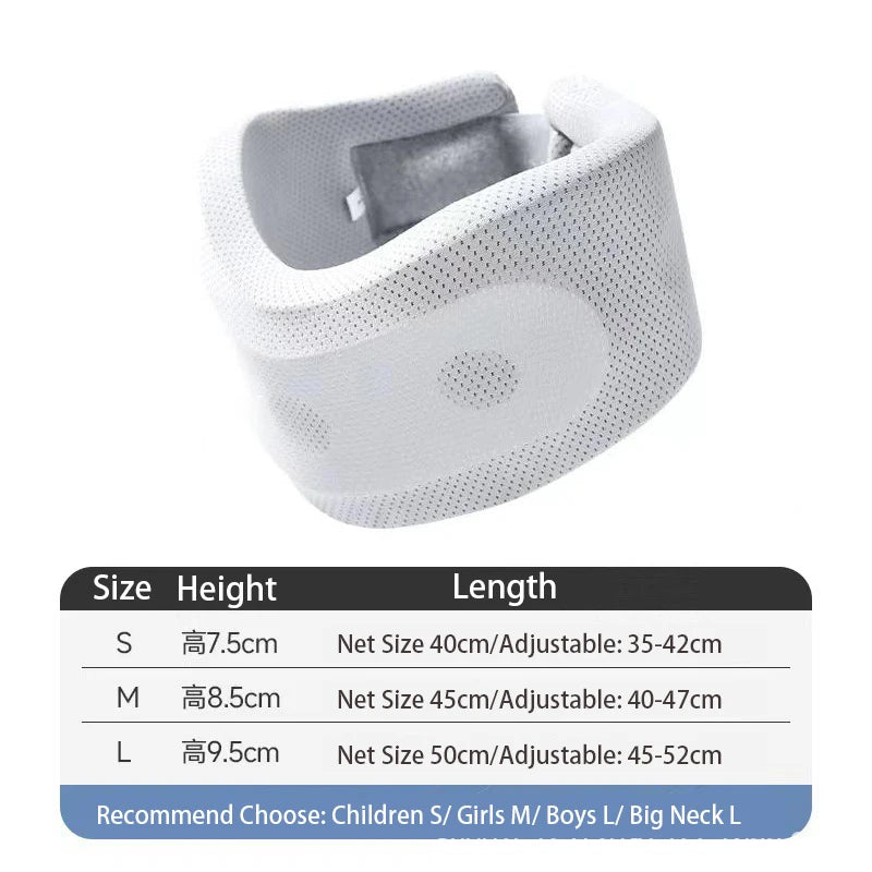 Soft Neck Supports Adjustable Foam Neck Braces Relieves Spine Pressure Neck Brace for Travel Home School Office Sleep