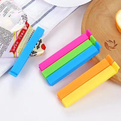 Colorful Reusable Food Bag Sealing Clips Set