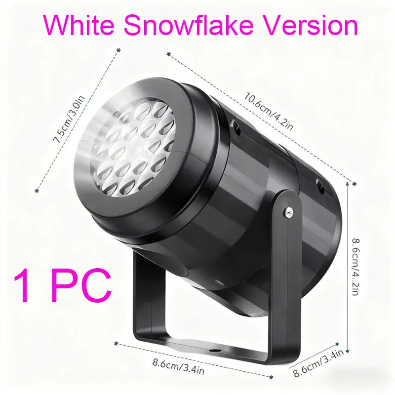 Snowflake Christmas Laser Projector Light — 16 Patterns