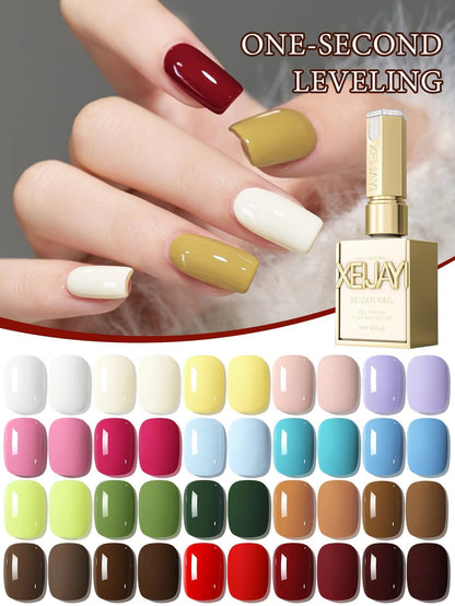XEIJAYI 35-color 15ml Popular Series Nail Gel Pure  Gel Nail Add Semi-Permanent Soak Off UV LED Construction