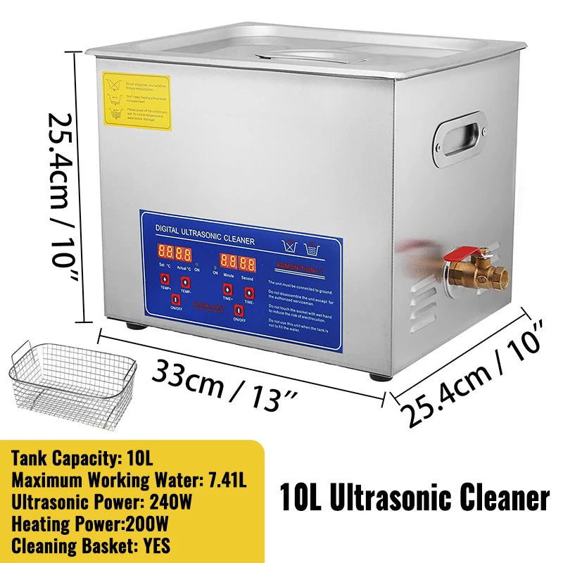 SucceBuy 1.3L 2L 3L 6L 10L 15L 22L 30L Ultrasonic Cleaner Lave-Dishes Portable Washing Machine Ultrasound Home Clean Appliances