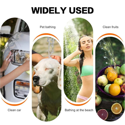 Outdoor Shower Portable Handheld Rechargeable Gentle Pet Bath Sprayer for Dogs and Cats Versatile Water Pump for Car Wash Garden Watering and Flower Care Cordless Low Energy Bath Grooming Equipment Kit