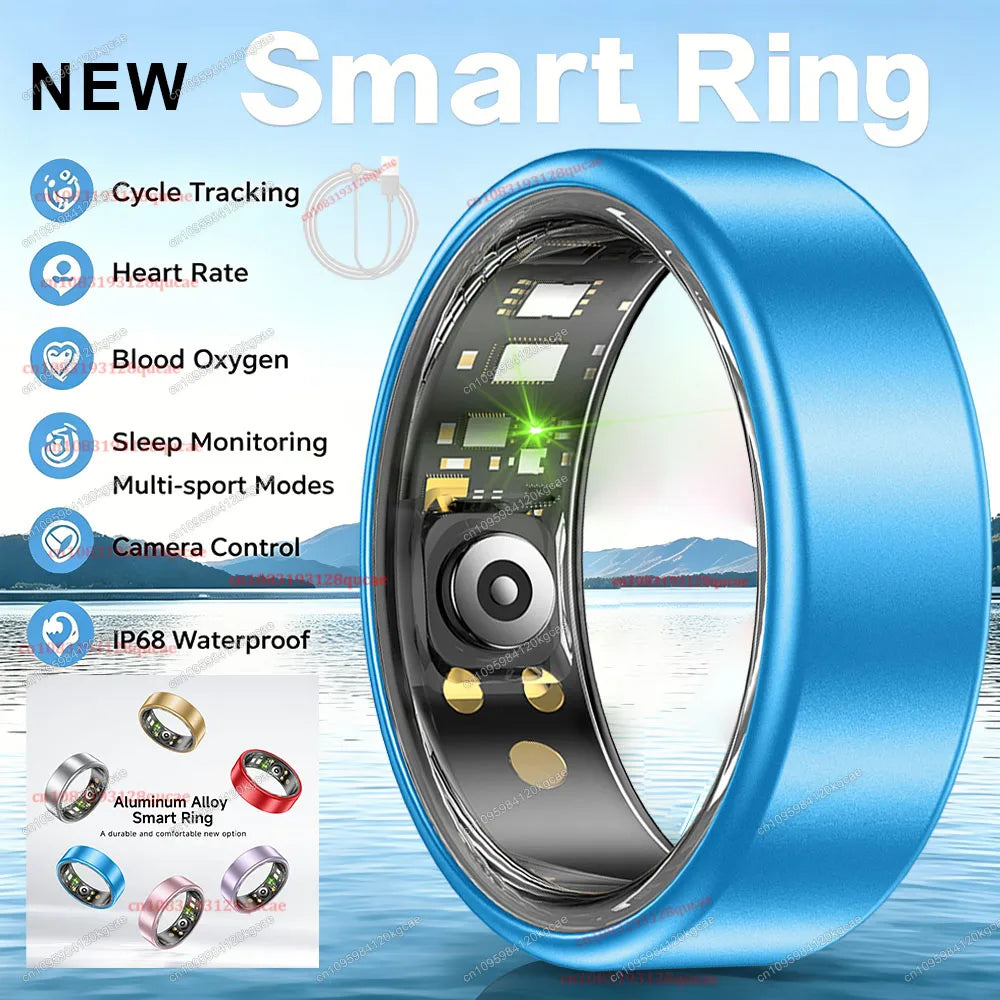 R10 Smart Ring with Charging Case Multi-color Ring Men Women Health Sleep Heart Rate Monitoring IP68 Waterproof Multi-sport Mode