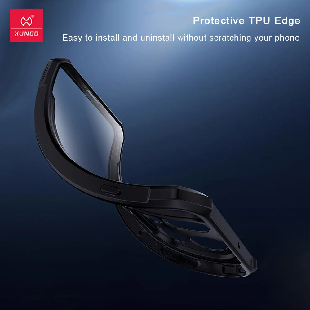 Xundd For OPPO Find X9 Ultra Case Airbag Shockproof Shell Lens Full Protection Back Matte Transparent Cover Anti-scratches