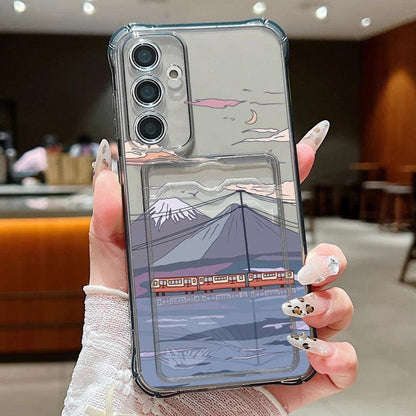 Card Bag Wallet TPU Case for Samsung Galaxy Series