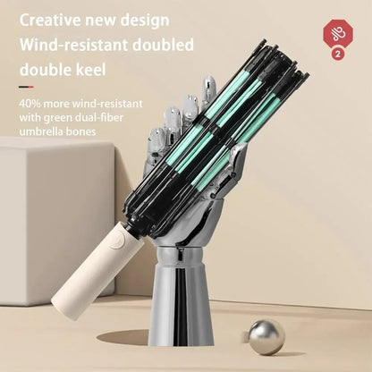 Fully Automatic Umbrella Reverse Folding Umbrella with Windproof Reflective Stripe UV Umbrellas For Men Women Sunshade new