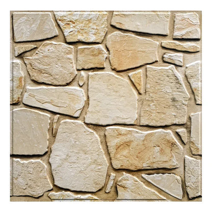 3D Tile Stickers, 3D Faux Stone Textures, Matte, 30cm x 30cm, Water and Mold Resistant, for Living Room, Kitchen Wall Update - Urbizia