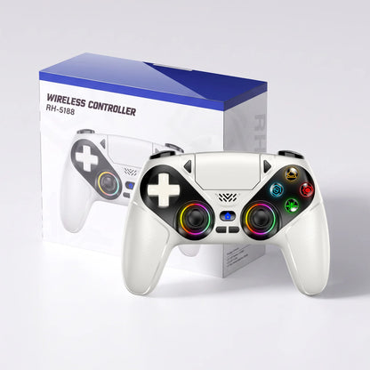 Controller For Playstation 5 PS5/PS5 Pro/Slim/PC,RGB Wireless Gamepad W/Hall Effect Trigger Marco/Turbo Anti-Drift Game Joystick