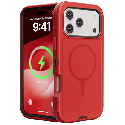 Rugged Armor OTT Defender Box Magnetic Phone Case For IPhone17 Pro Max Air 16 15 14 13 12 For Magsafe Shockproof Protect Cover