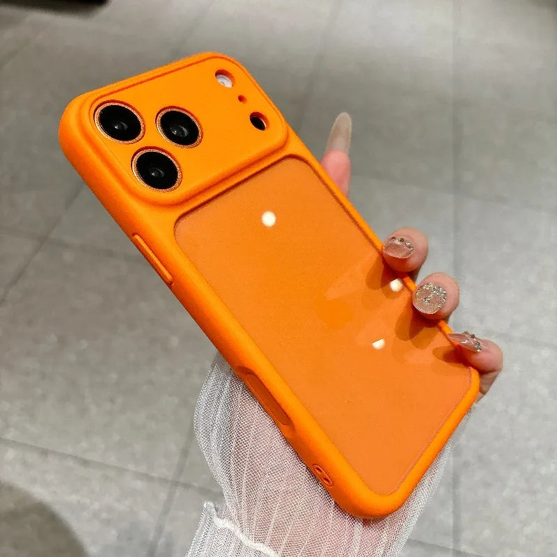 Silicone Camera Touch Buttons Crystal Clear Case for IPhone 18 16 15 14 13 Pro Max 17 Air Candy Lens Protection Shockproof Cover