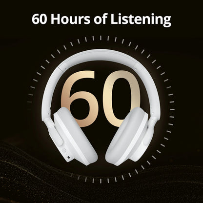 Tronsmart Sounfii Q20S Bluetooth Headphones Wireless Headset with Noise Suppression, 60 Hours Play Time, Hi-Res Audio, App Control