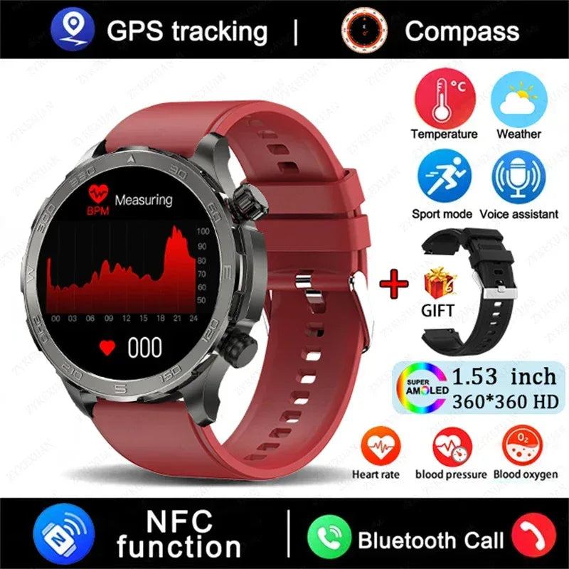 2026 New GPS Smart Watch Men AMOLED Screen Always Show Time Heart Rate IP68 Waterproof Bluetooth Call Sports Fitness Smart Watch - Urbizia