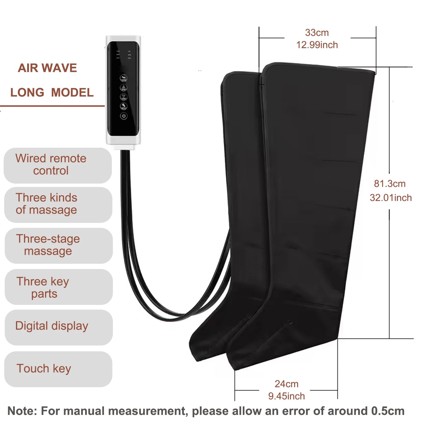 Air Compression Leg Massager Boots for Circulation Relief