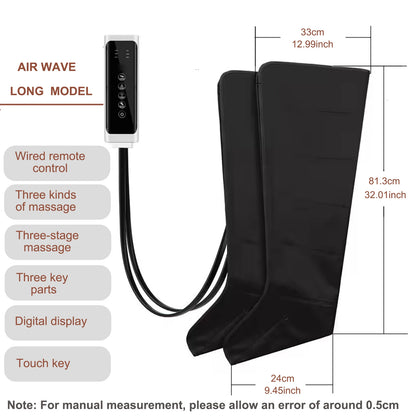 Air Compression Leg Massager Boots for Circulation Relief