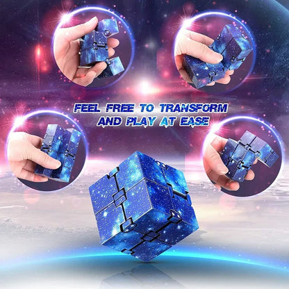 Infinity Cube Flip Fidget Toy for Stress & Focus Relief
