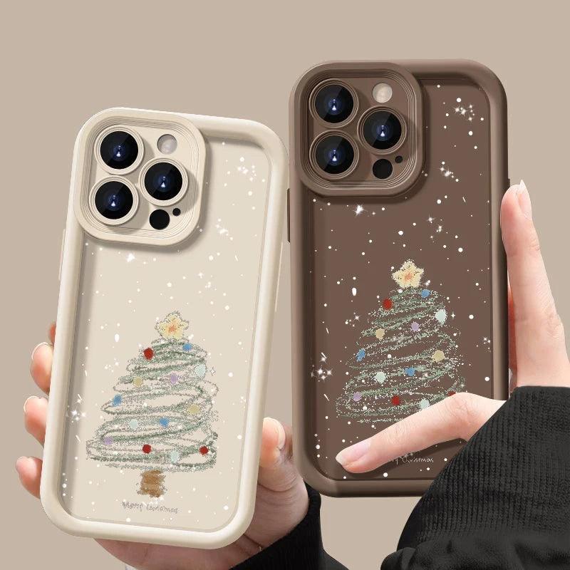 Christmas Tree Soft TPU Case for iPhone Shockproof Cover