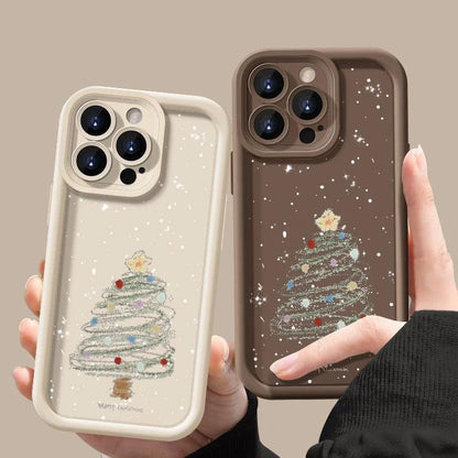 Christmas Tree Soft TPU Case for iPhone Shockproof Cover