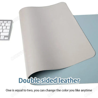 Mouse Pad Large Size Office Desk Protector Mat PU Leather Waterproof Desktop Keyboard Desk Pad Gaming Mousepad PC Accessories - Urbizia