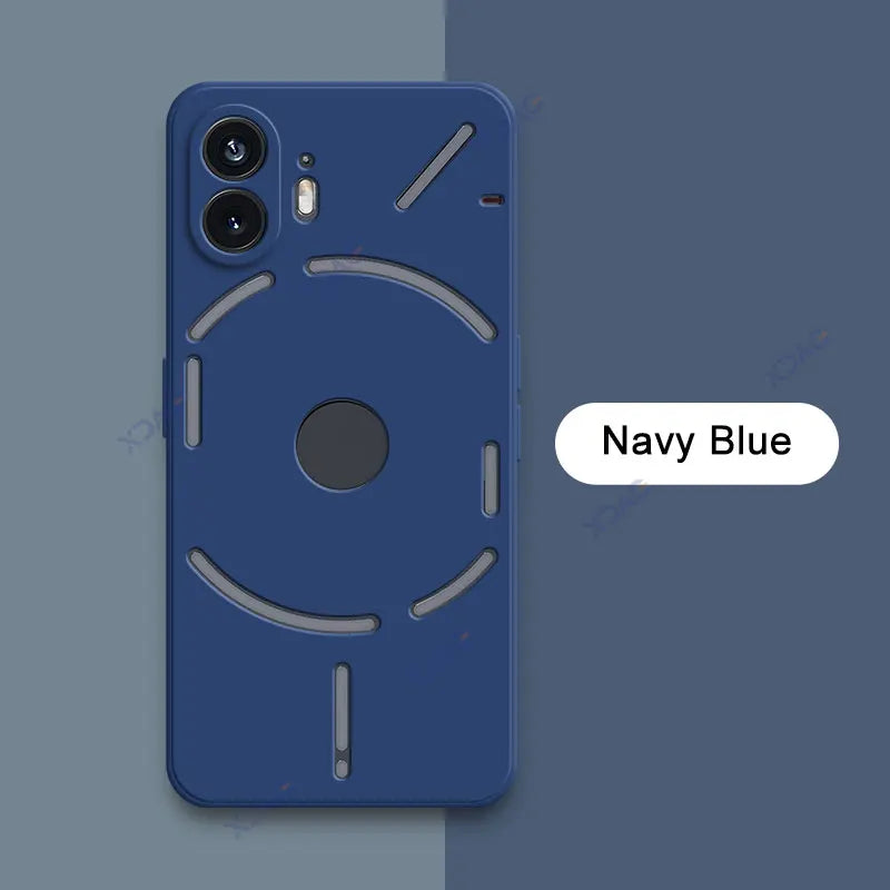 Luxury Soft Dual Layer Covers for Nothing Phone 1 2 NothingPhone1 NothingPhone2 5G Camera Protection Square Liquid Silicone Case