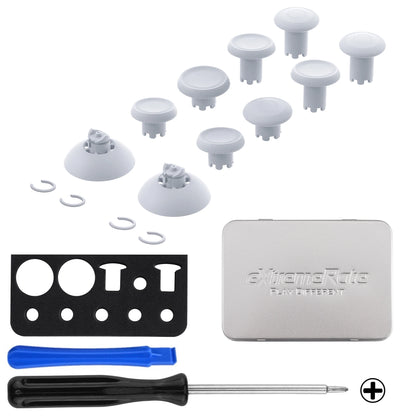 eXtremeRate ThumbsGear V3 Interchangeable Ergonomic Thumbsticks for ps5/EDGE Controller, Replacement Analog Thumb Sticks for ps4