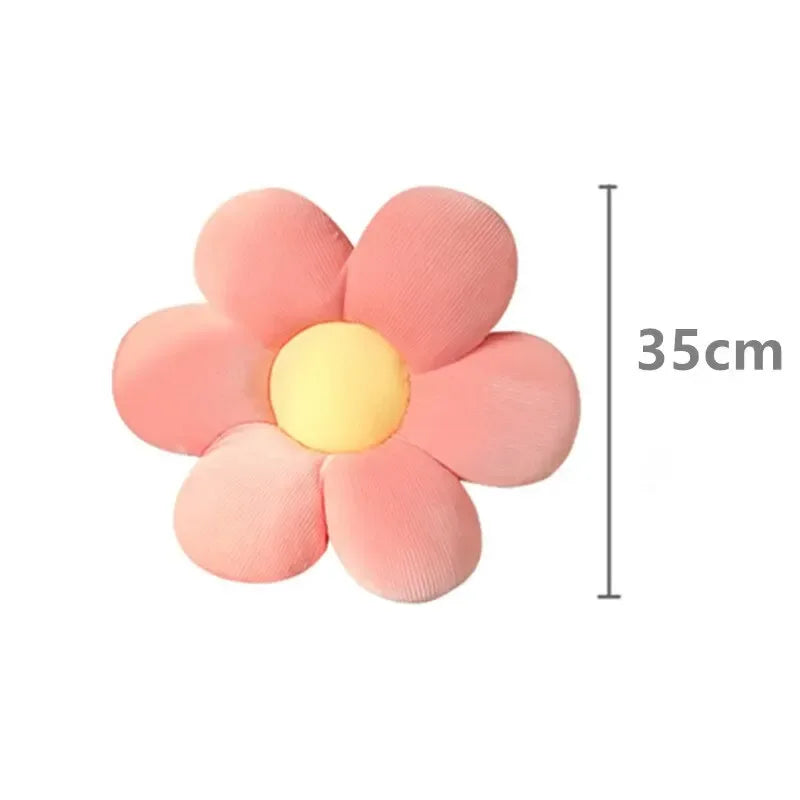 35CM Colorful Flowers Plush Pillow Plant Petal Cushion Stuffed Toys Home Decor Gift - Urbizia