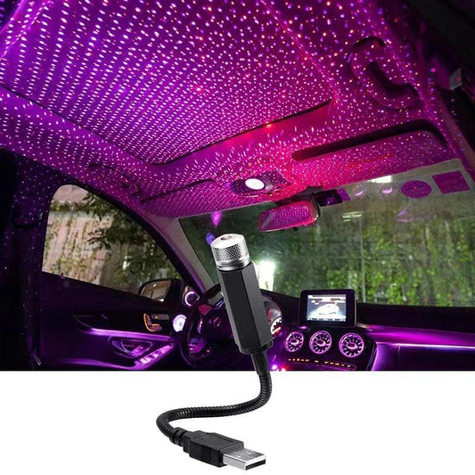 USB LED Star Projector Light for Car Roof
