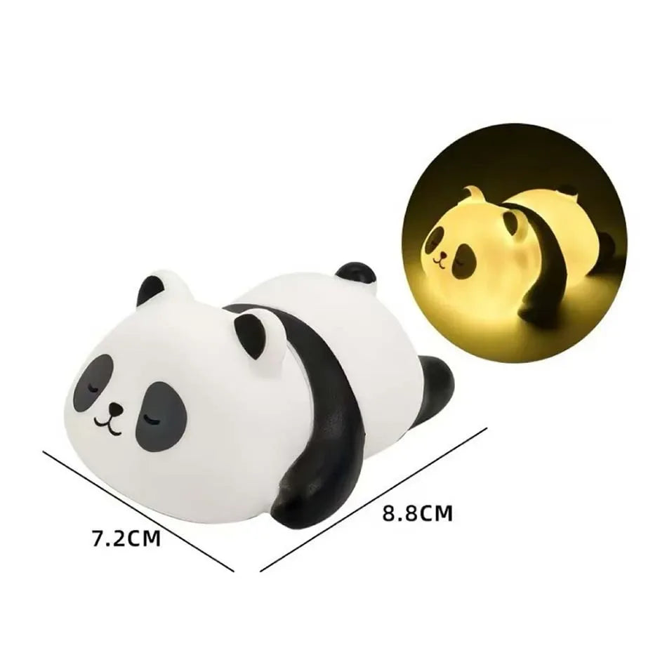 New Panda LED Night Light Living Room Cute Panda Plastic Lamp Bedside Decor Creative Kids Night Light Birthday Gift Decoration - Urbizia