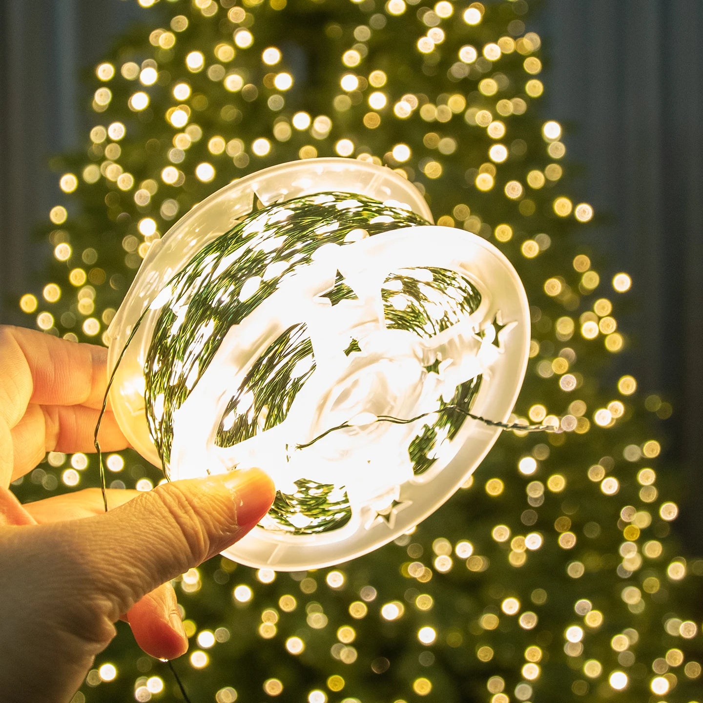 Twinkle Star Christmas Tree Garland Lights