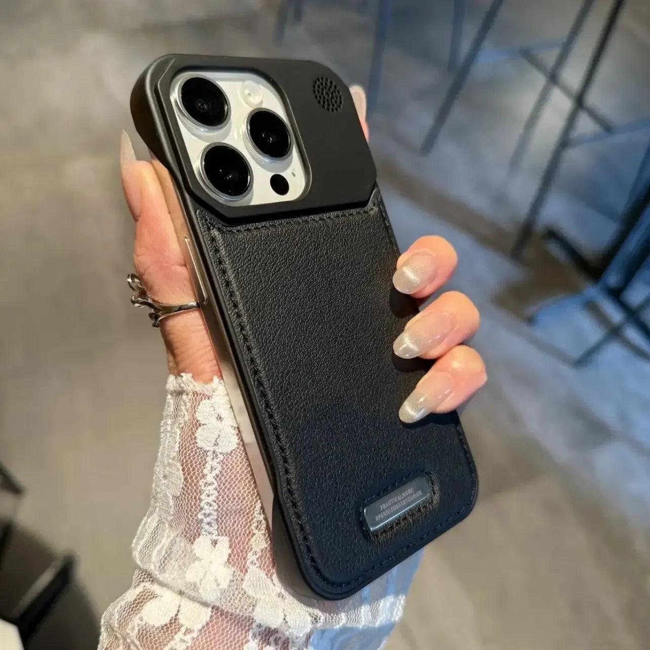 Business Leather MagSafe Case for iPhone 17–11 Pro Max