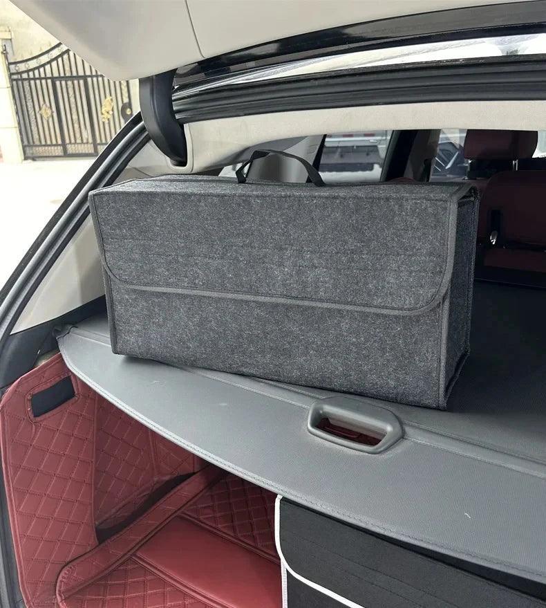 Car Trunk soft Organizer Felt Storage Box Accessories Large Anti Slip Compartment Boot Storage Organizer Tool Car Storage Bag - Urbizia