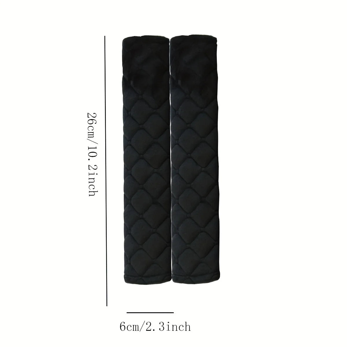 1 PC, Short plush shoulder guard for car seat belts, solid color, comfortable and extended shoulder guard