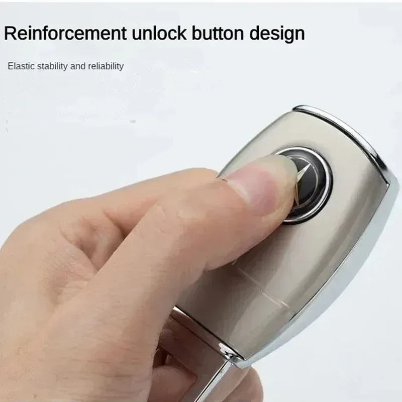 1/2/4 Pieces Car Seat Belt Clip Extender Alloy Seatbelt Lock Buckle Plug Auto Fastener Converter Clip Safety Belt Decoration - Urbizia