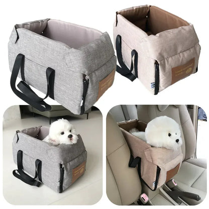 Dog Car Seat Bed Car Central Dog Car Seat Bed Portable Dog Carrier for Small Dogs Cats Safety Travel Bag Dog Accessories - Urbizia