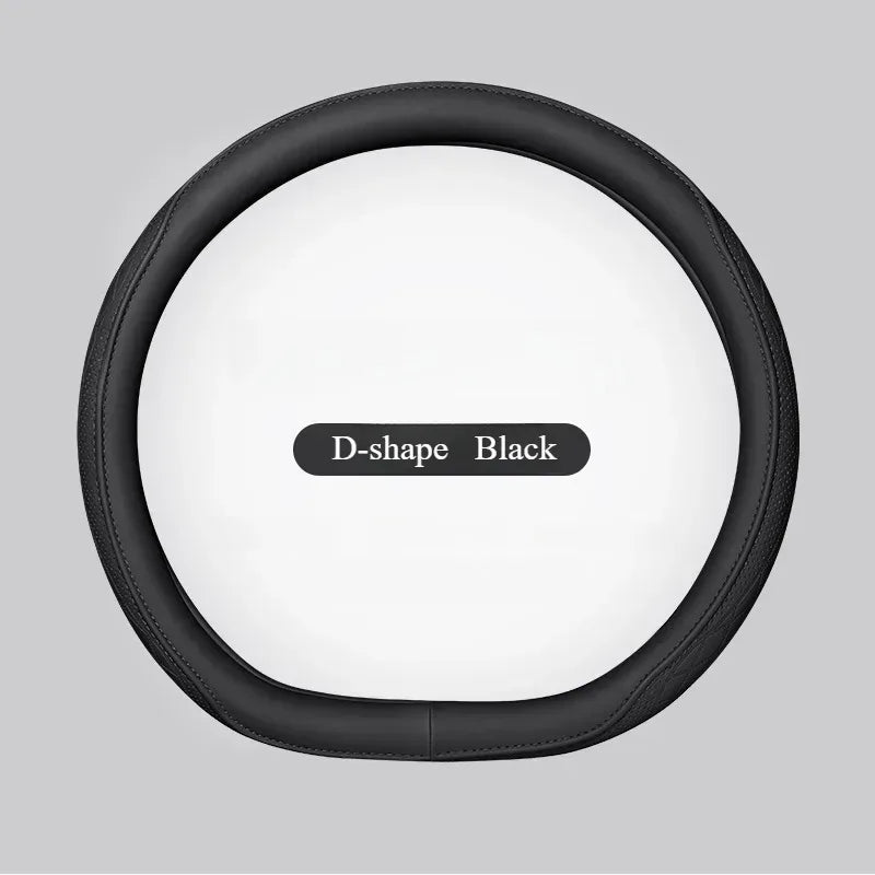 Universal 15 Inch PU Leather Steering Wheel Cover - Urbizia