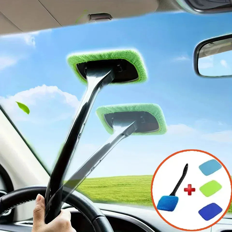 Car Window Cleaner Brush Kit – Interior & Windshield Wiper - Urbizia