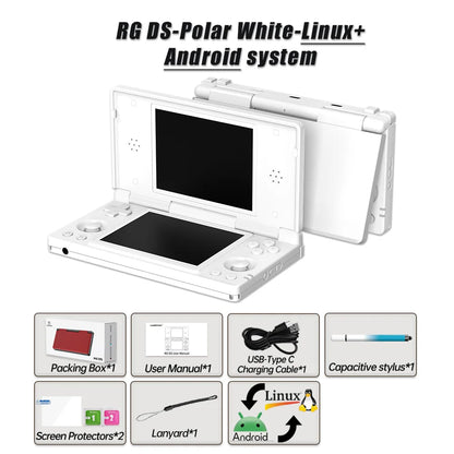Anbernic RG DS Dual 4.0” IPS Screen Video Game Console Android 14 Support Dual Application On Split Screens & Hall Switch Chip