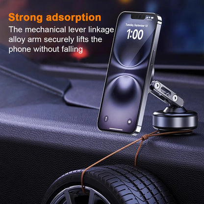 X93 Magnetic Phone Holder Rotating Folding Electric Vacuum Suction Mag Stand For Car Navigation Gym Kitchen Streaming Bracket
