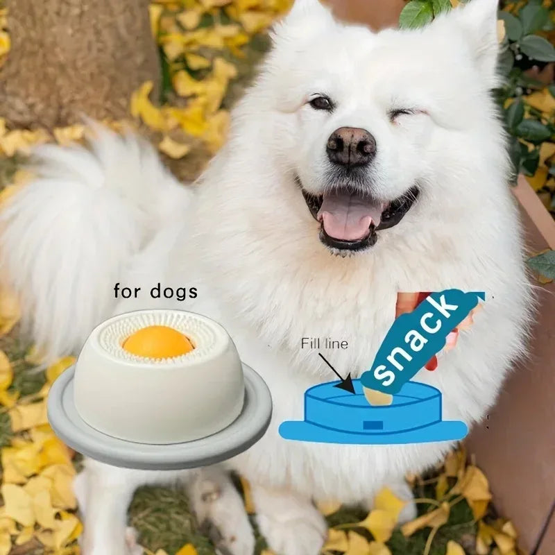 Lick Toys For Dogs Interactive Dog Toys Slow Feeder Food Dispenser For Puppy Training Enrichment Cat Feeding Crate Accessory - Urbizia