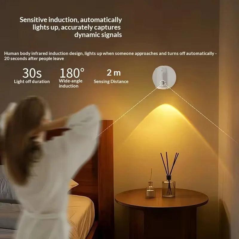 Magnetic USB Rechargeable LED Cordless Wall Light with Touch Switch