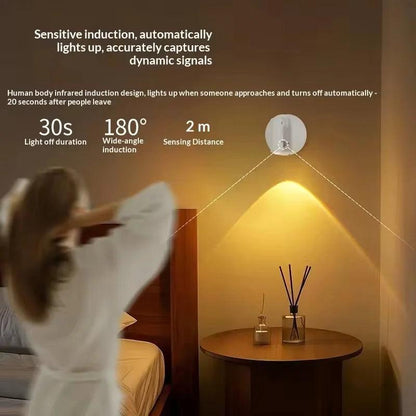 Magnetic USB Rechargeable LED Cordless Wall Light with Touch Switch