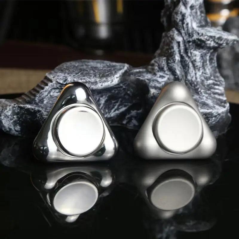 3-Point Stainless Steel Gyro Fidget Spinner for Stress Relief