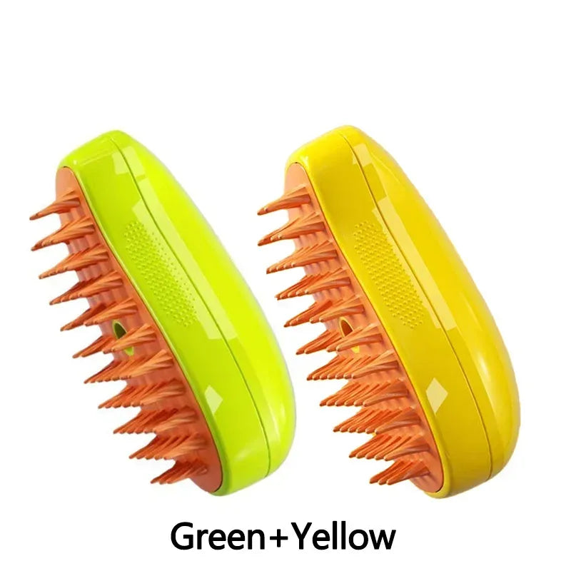 Cat Dog Steamy Brush Steam Brush Electric Sprayer for Massage Pet Grooming tool Shedding 3 in 1 Electric Sprays Massage Combs - Urbizia