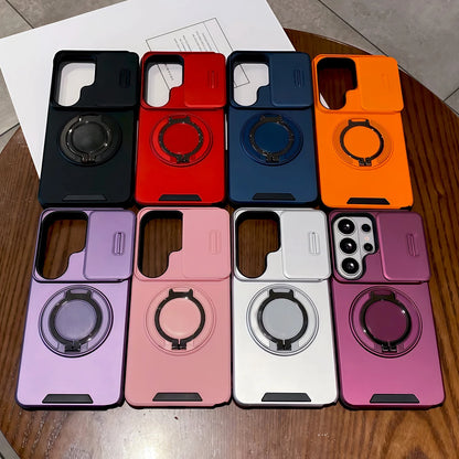 Shockproof Armor Case For Samsung Galaxy S26 S25 S24 S23 Ultra Plus FE A57 A37 A17 A27 A56 A36 A16 A55 A15 A54 5G 4G Stand Cover